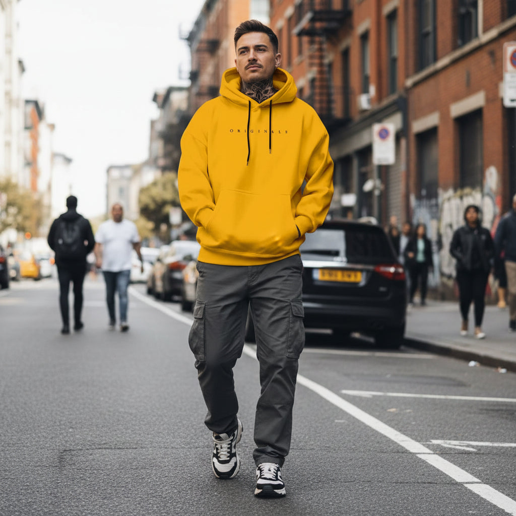 Mens Oversized Hoodie Long Sleeves Sweatshirt | Casual - Image 21