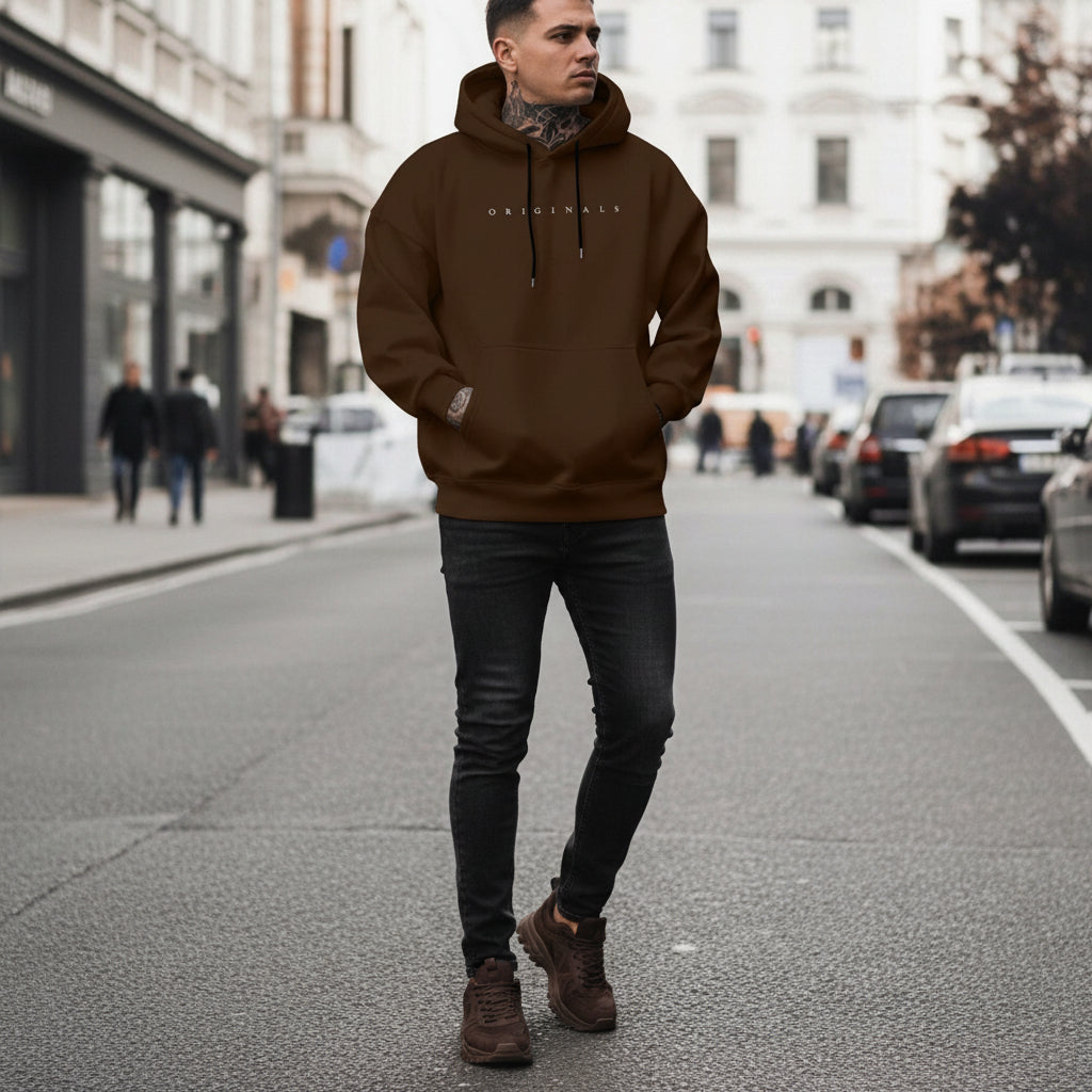 Mens Oversized Hoodie Long Sleeves Sweatshirt | Casual - Image 22