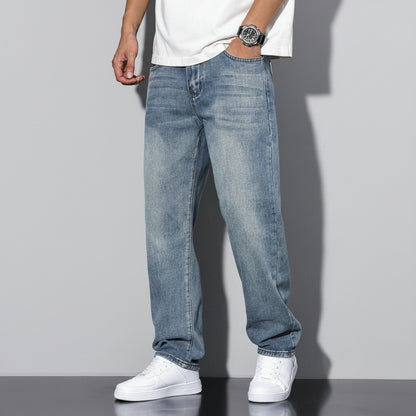 Men's Straight Leg Washed Jeans | Casual Wear - Image 11