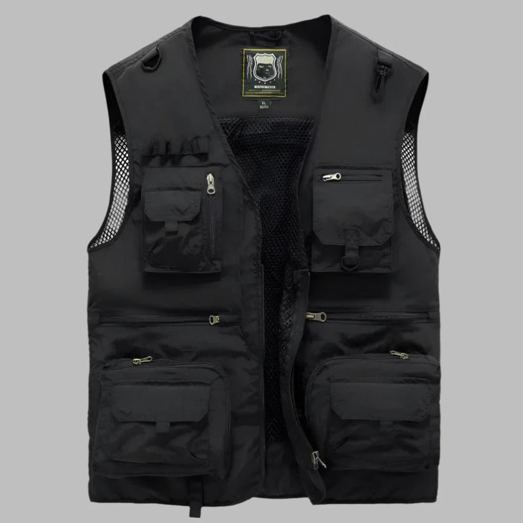 Mens Summer Vest Multi Pocket Outdoor | Travel Vest - Image 2