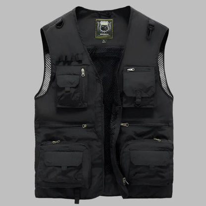 Mens Summer Vest Multi Pocket Outdoor | Travel Vest - Image 2