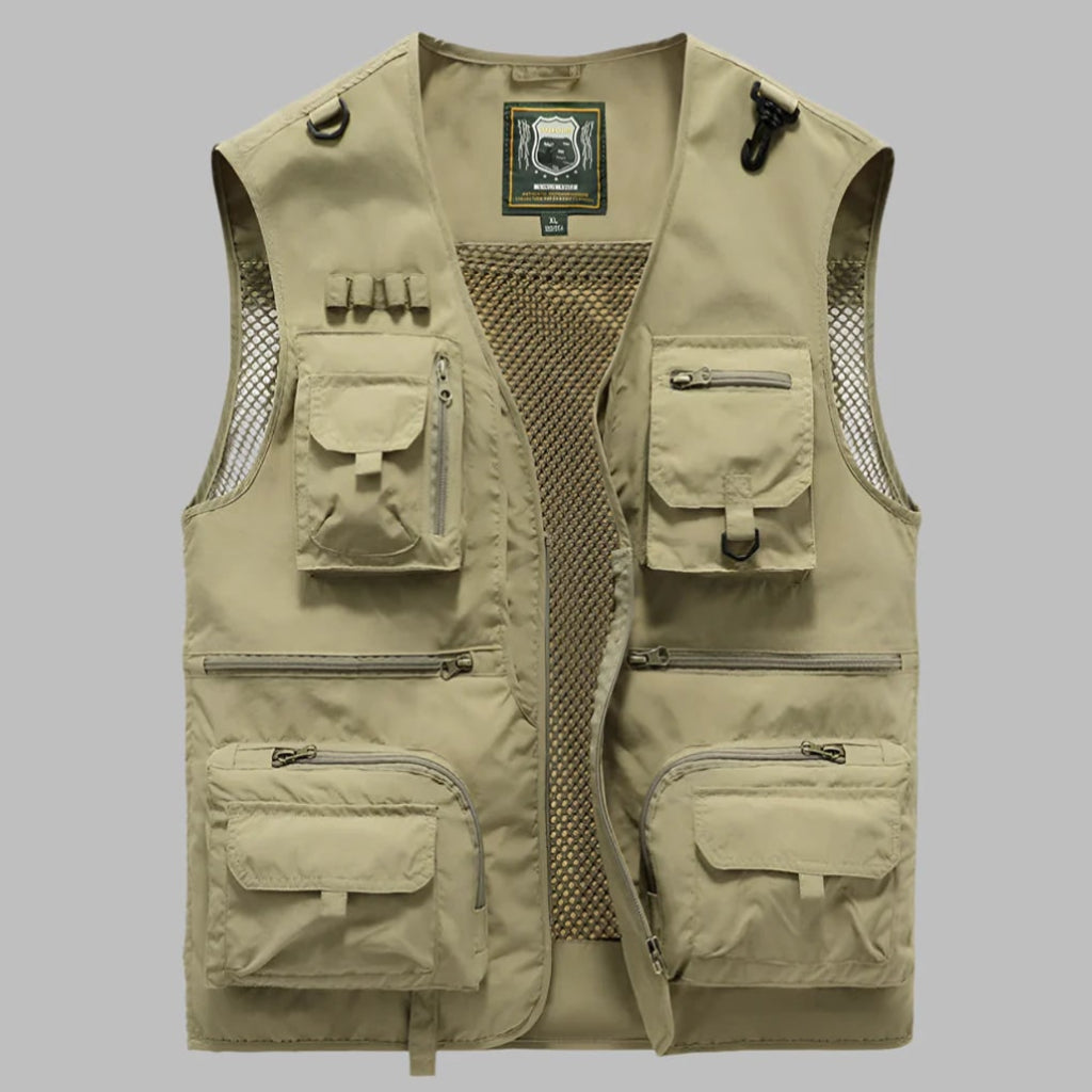 Mens Summer Vest Multi Pocket Outdoor | Travel Vest - Image 3