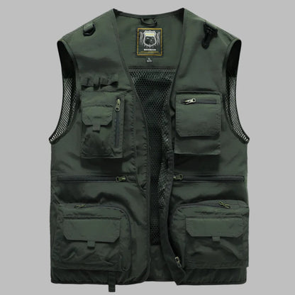 Mens Summer Vest Multi Pocket Outdoor | Travel Vest - Image 4