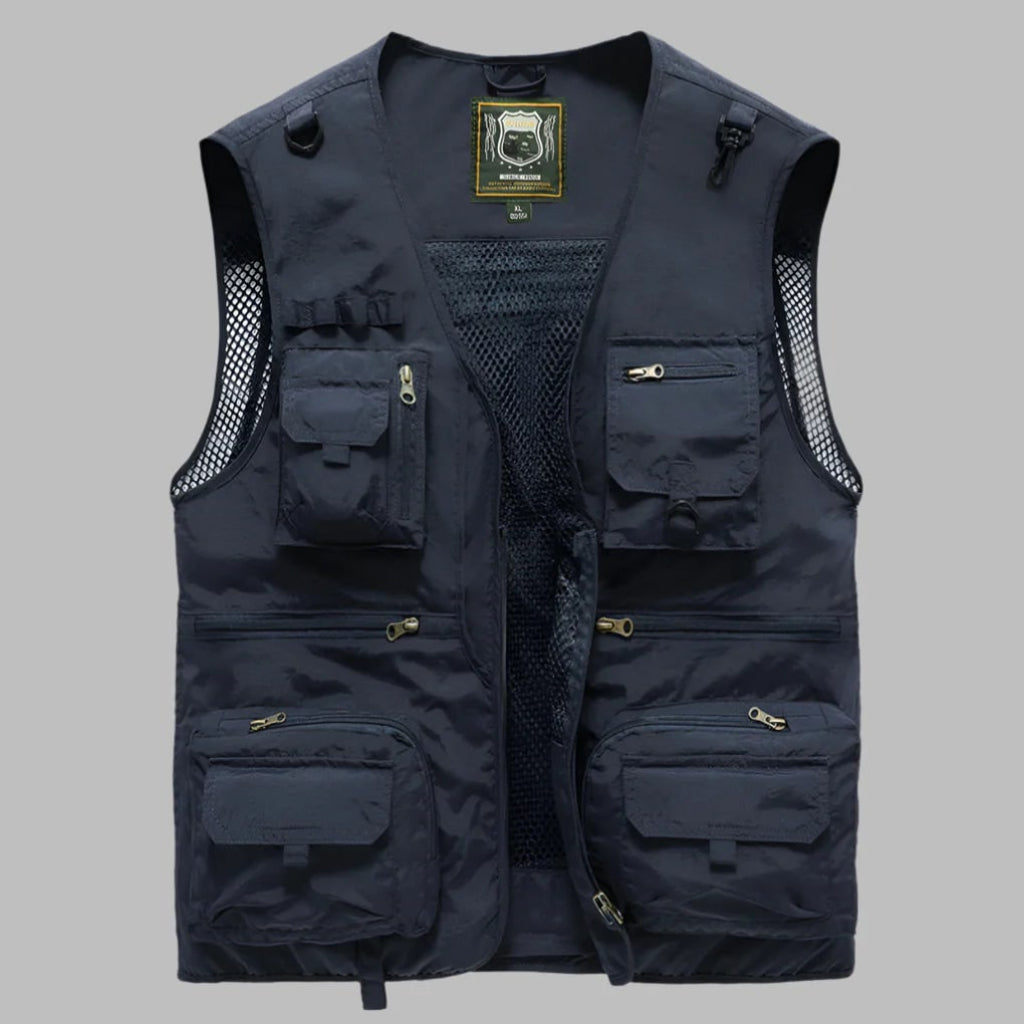 Mens Summer Vest Multi Pocket Outdoor | Travel Vest - Image 5