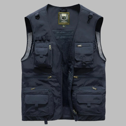 Mens Summer Vest Multi Pocket Outdoor | Travel Vest - Image 5