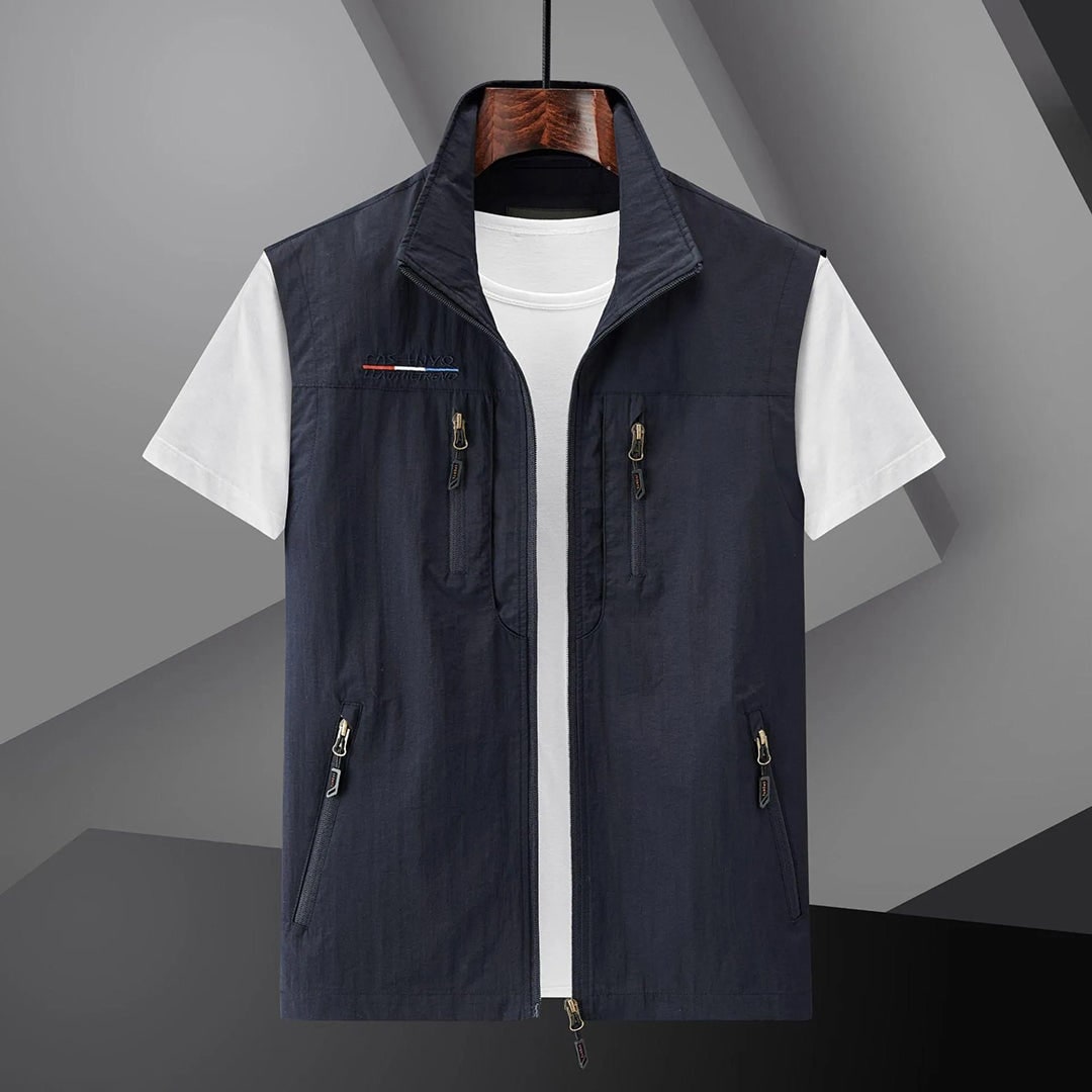 Men's Travel Vest Water-Resistant | Outdoor Activities - Image 1