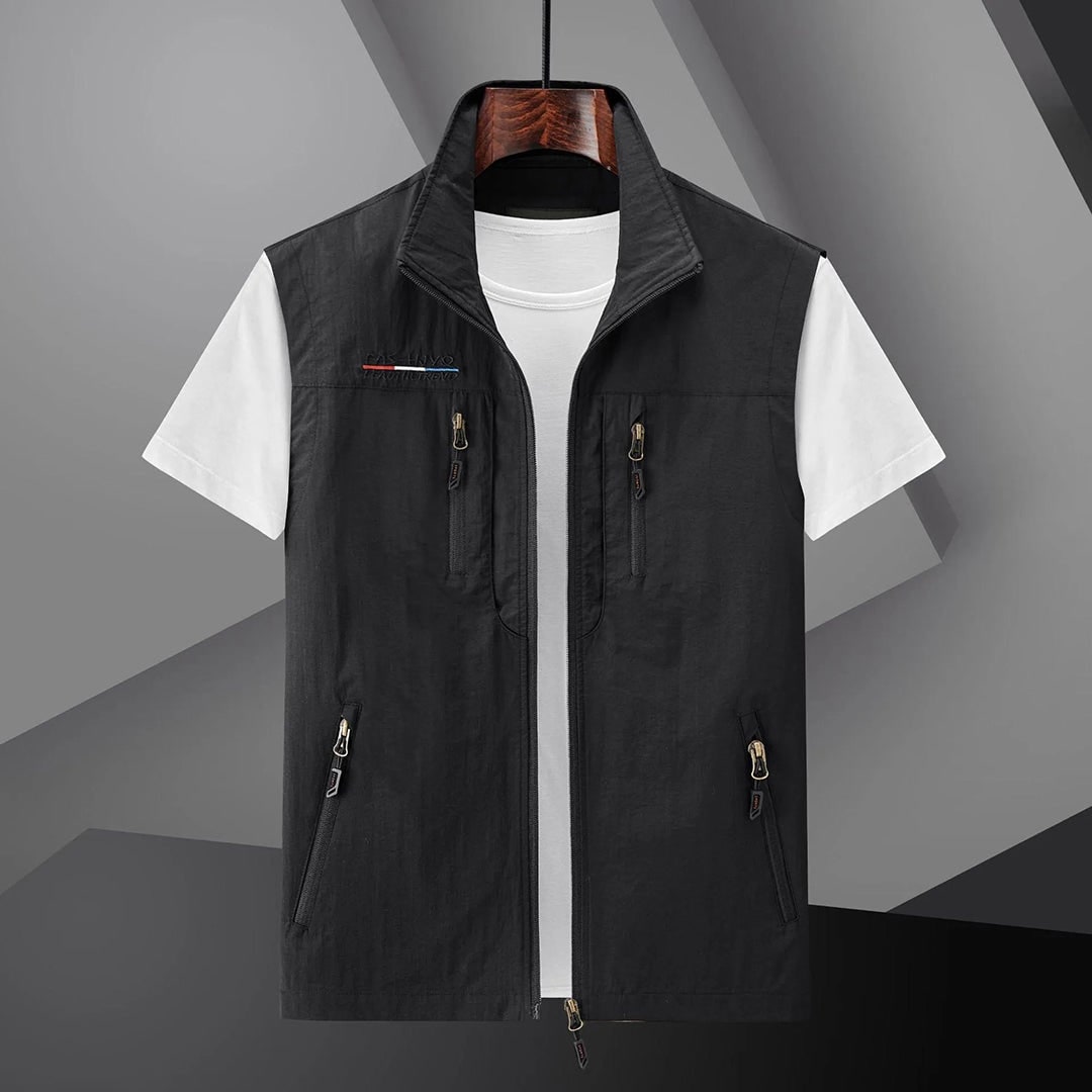 Men's Travel Vest Water-Resistant | Outdoor Activities - Image 2