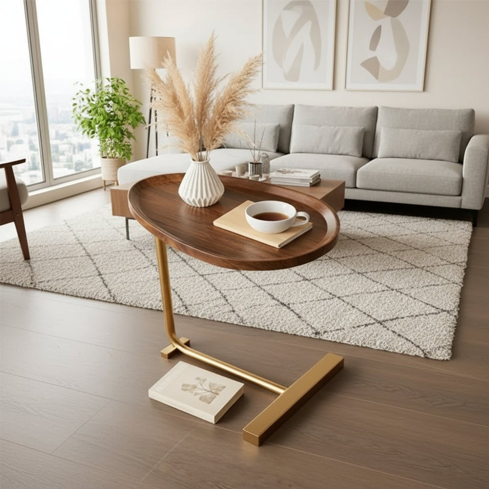 Metal Frame Side Table Sofa Side Modern End Table - Image 1