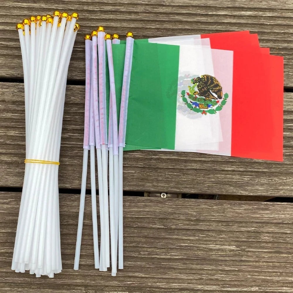 Mexican Mini Flags Handheld Event Set - Image 3