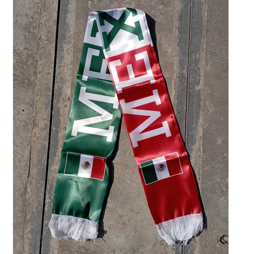 Mexico Scarf Flag World Cup Soccer Fan Gear Lightweight - Image 2