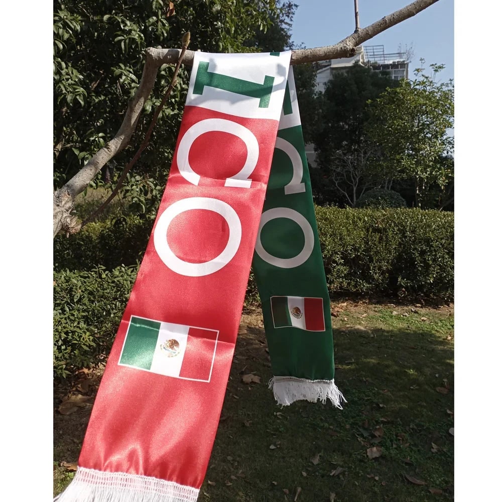 Mexico Scarf Flag World Cup Soccer Fan Gear Lightweight - Image 5