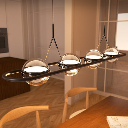 Modern Pendant Light Adjustable Sleek Design Dining Room - Image 5