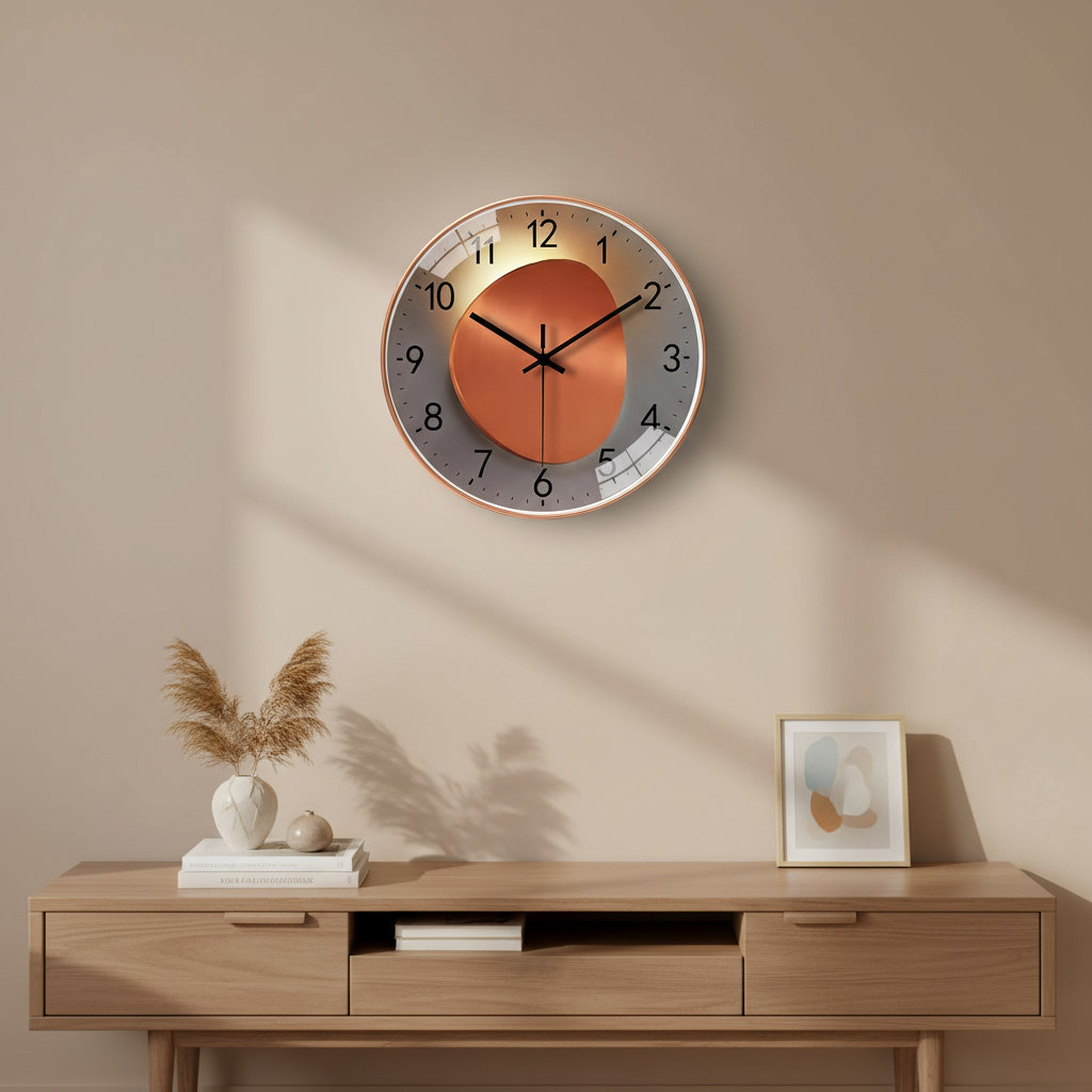 Modern Wall Clock Decorative Design Home Accent Piece - Image 10