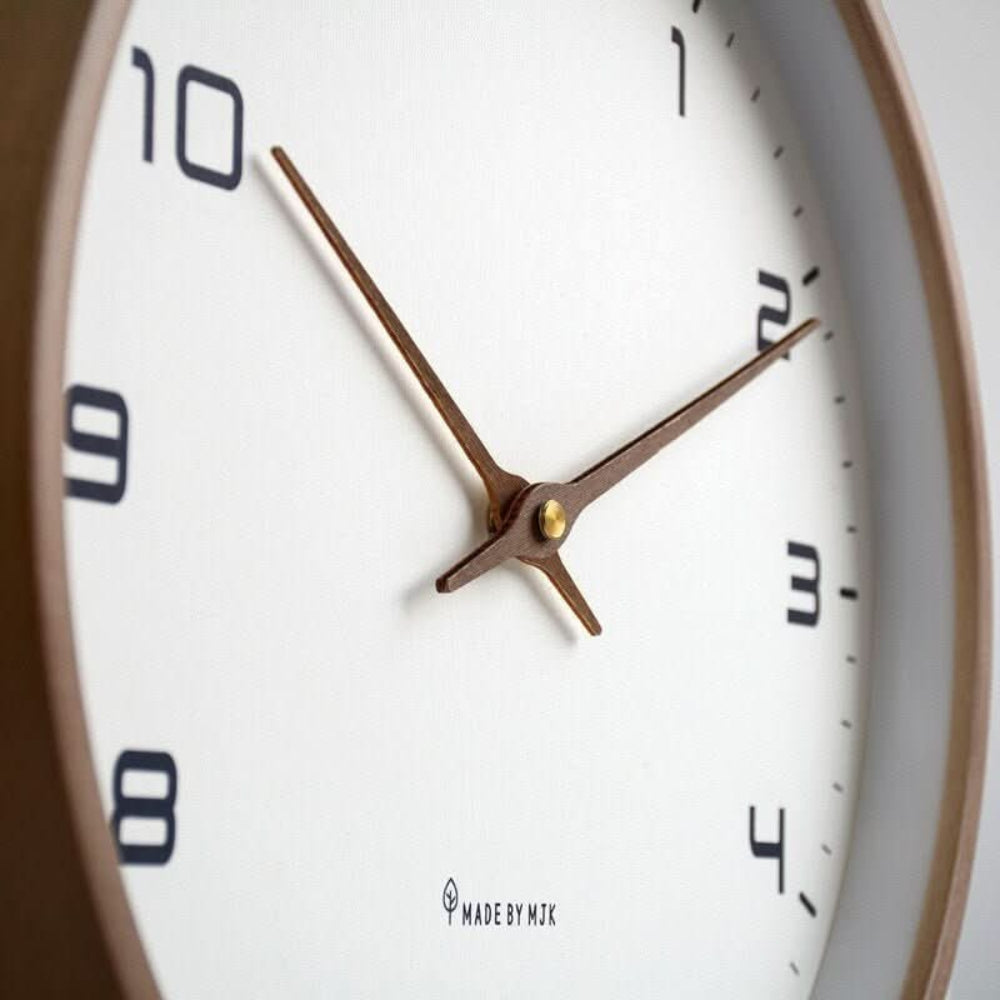 Modern Wall Clock Minimalist Wooden Home Decor Accent - Image 3