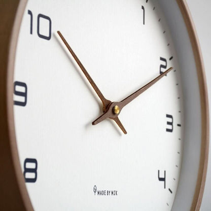 Modern Wall Clock Minimalist Wooden Home Decor Accent - Image 3