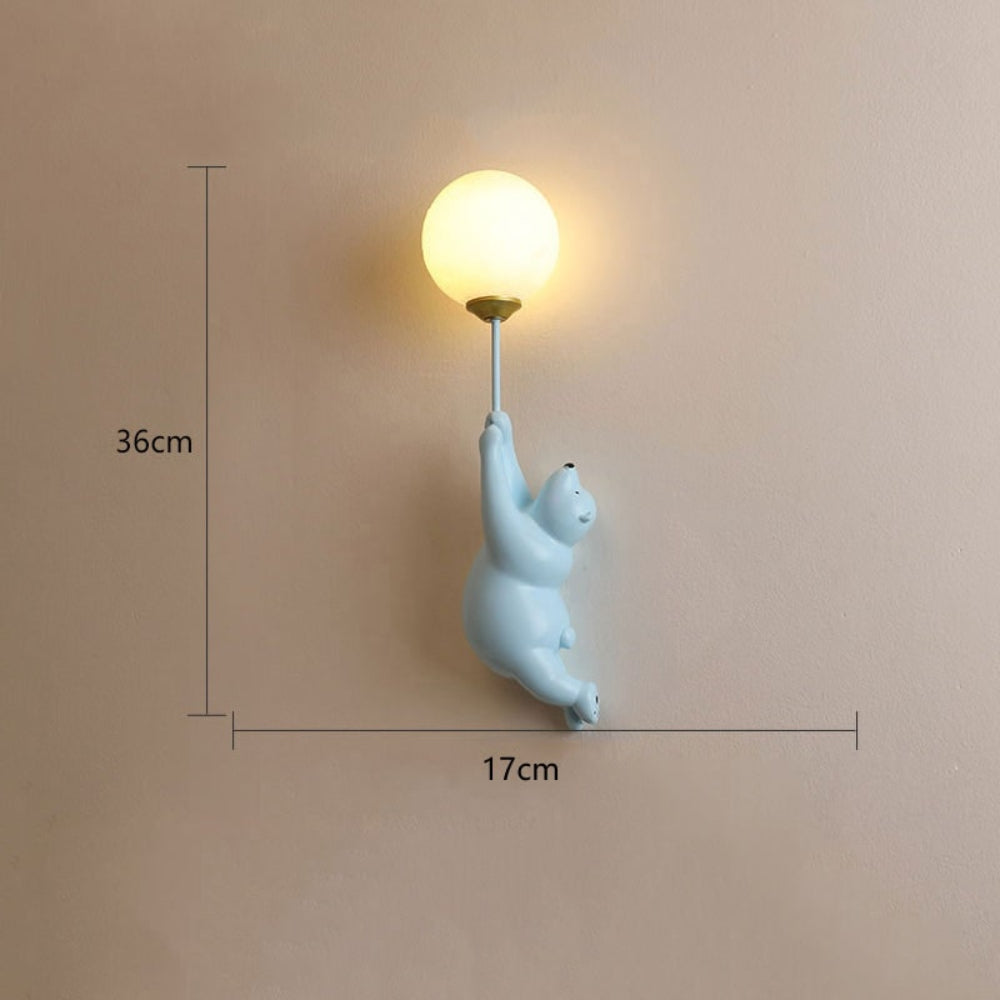 Modern Wall Lamp Cute Bear Design Home Decor Accent - Image 13