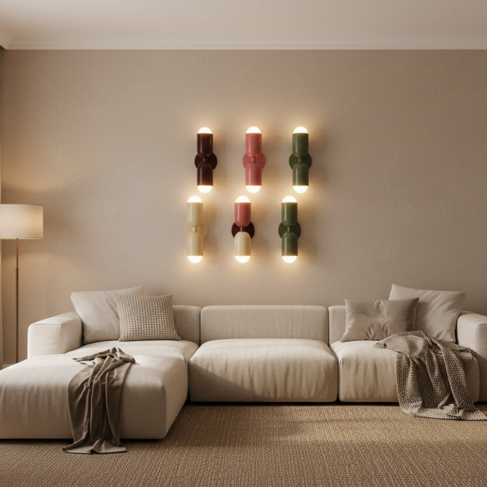 Modern Wall Lamp Indoor Lighting Dual Bulb Design - Image 1