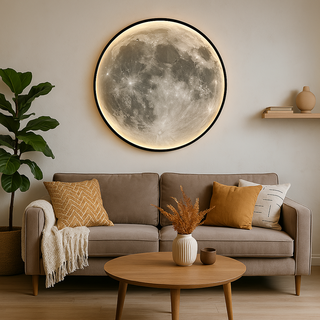 Lámpara de Pared Moon | Elegancia Celestial para Interiores Modernos