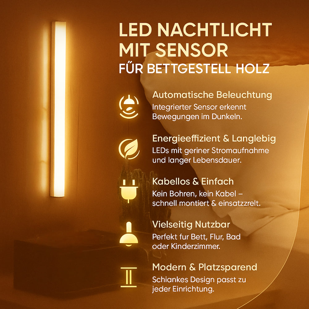Motion Sensor Light for Under Bed or Wall Mount, LED Night Light - Image 4