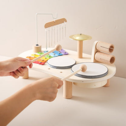 Musical Learning Table Wooden Multi-Instrument Activity Set - Image 3