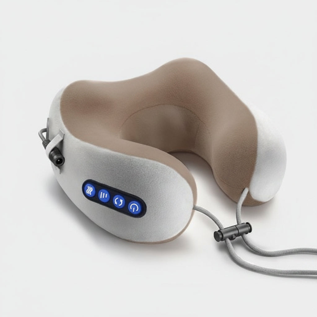 Neck Massage Pillow Rechargeable Heated U-Shaped Traction - Image 1