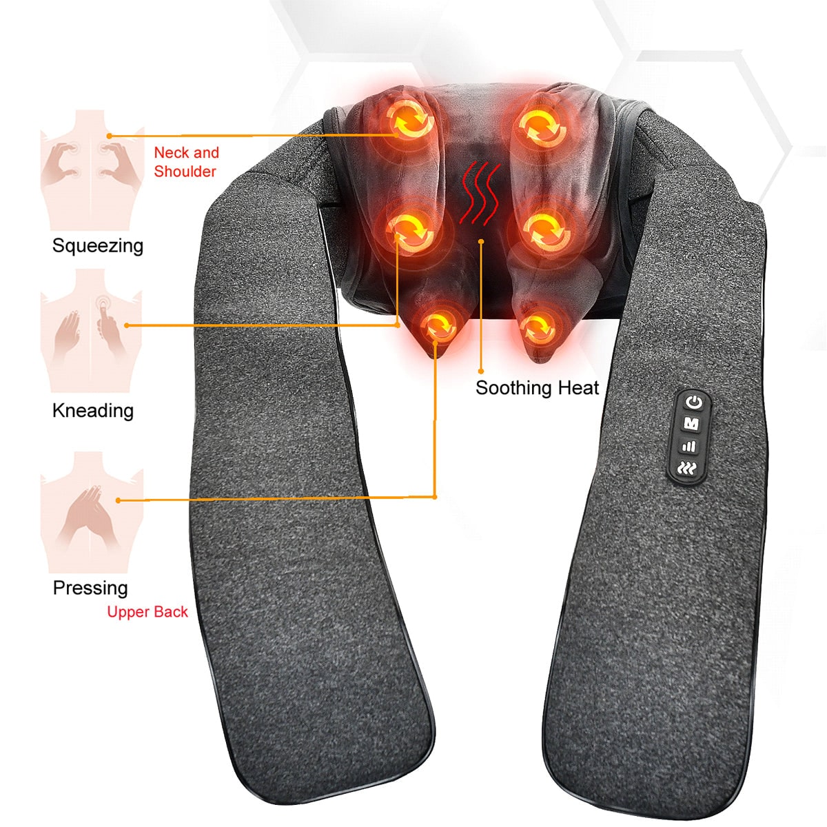 Neck Massager Shoulder Massager Soothing Heat Relief - Image 3