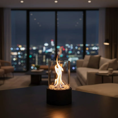 Outdoor Indoor Table Fireplace Modern Design Decor - Image 1