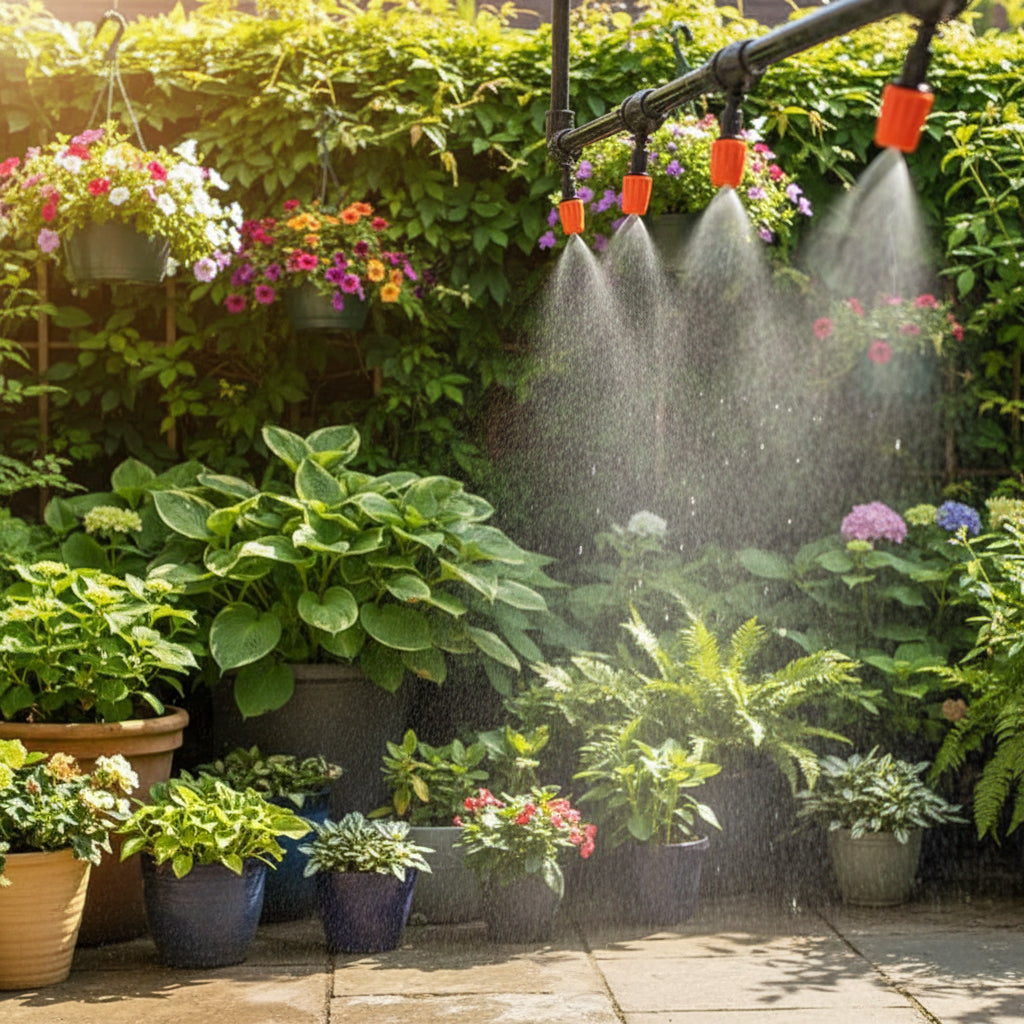 Patio Misting System Outdoor Cooling Adjustable Nozzles - Image 1