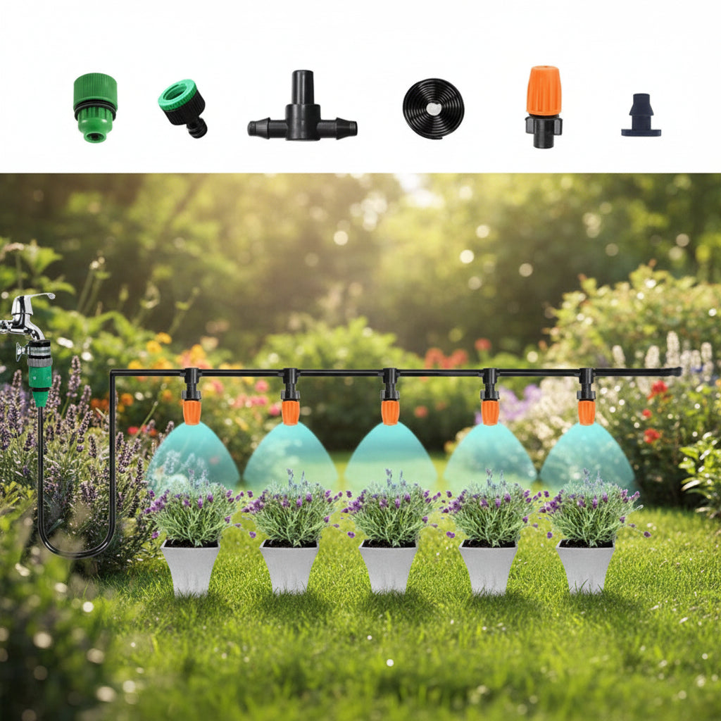 Patio Misting System Outdoor Cooling Adjustable Nozzles - Image 4