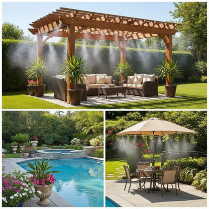 Patio Misting System Outdoor Cooling Adjustable Nozzles - Image 5