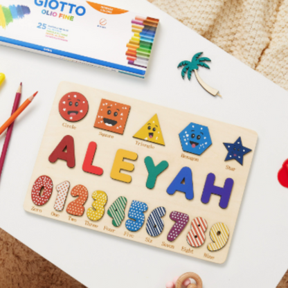 Personalized Puzzle Educational Toy Toddlers Name Puzzle - Image 17