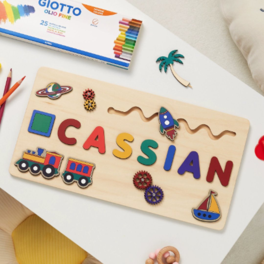 Personalized Puzzle Educational Toy Toddlers Name Puzzle - Image 23