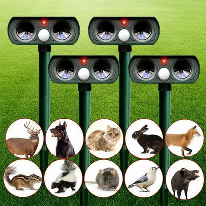 Dispozitiv Solar Anti Dăunători Exterior Lumină Repelent Animale