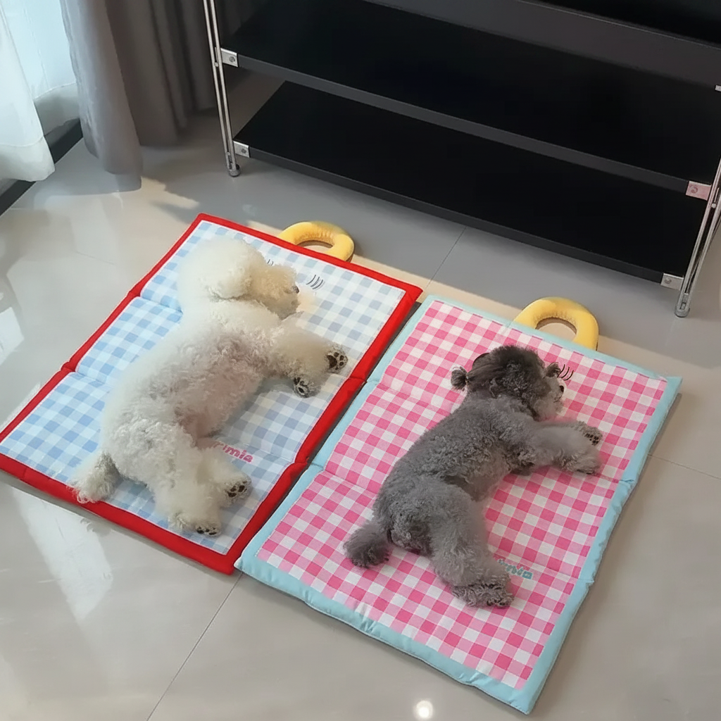 Pet Cooling Mat Dog Cat Breathable Foldable Portable - Image 1