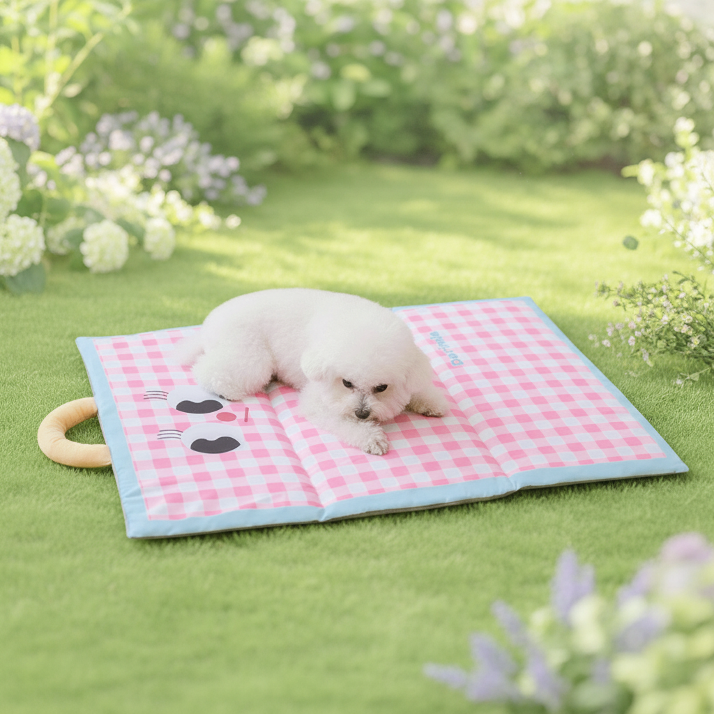 Pet Cooling Mat Dog Cat Breathable Foldable Portable - Image 4