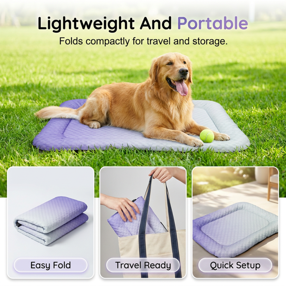 Pet Cooling Mat Self-Cooling Waterproof Breathable Design - Image 14