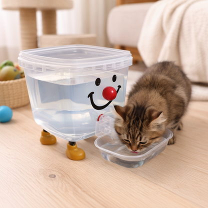 Pet Water Dispenser Fun Design Easy Access Bowl - Image 1