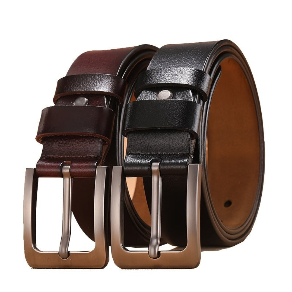Pin Buckle Leather Belt Durable Casual Adjustable Fit - Image 4