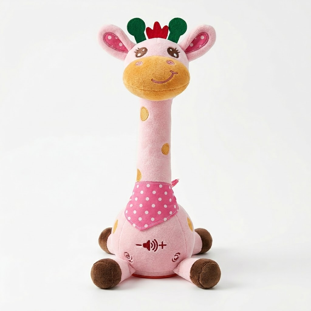 Giocattolo Morbido Giraffa Cantante Interattiva Compagna Musicale per Bambini