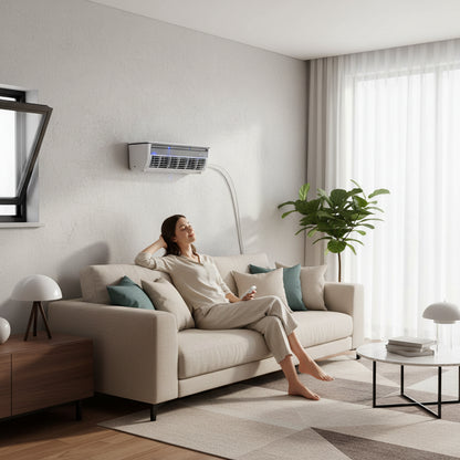 Portable Air Conditioner Electric Fan Quiet Wall Mounted - Image 4