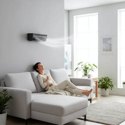 Portable Air Conditioner Electric Fan Quiet Wall Mounted - Image 6