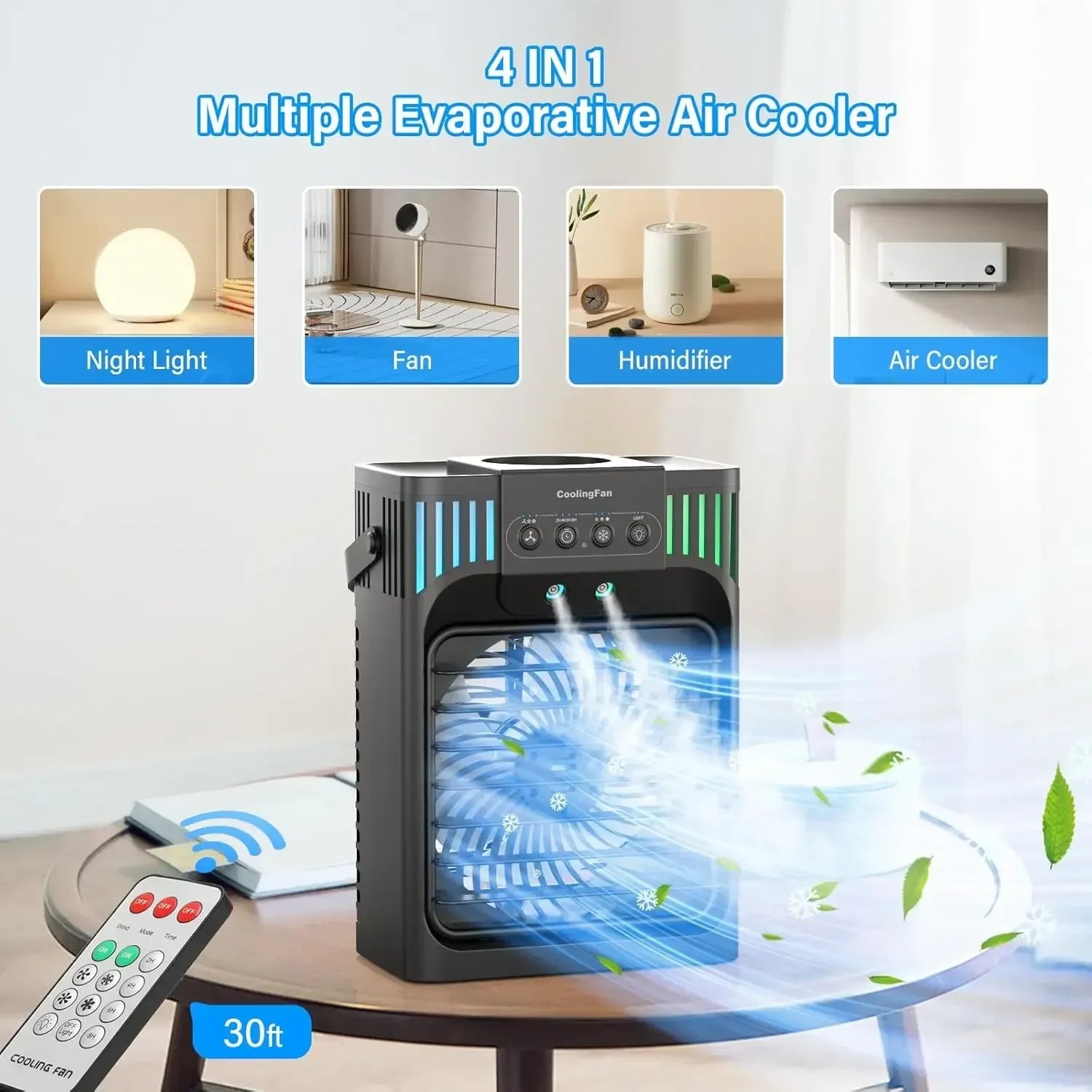 Portable Air Conditioner Remote Control Compact Desktop - Image 1