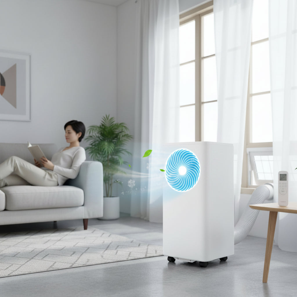 Portable Air Conditioner Unit Efficient White Sleep Mode - Image 1