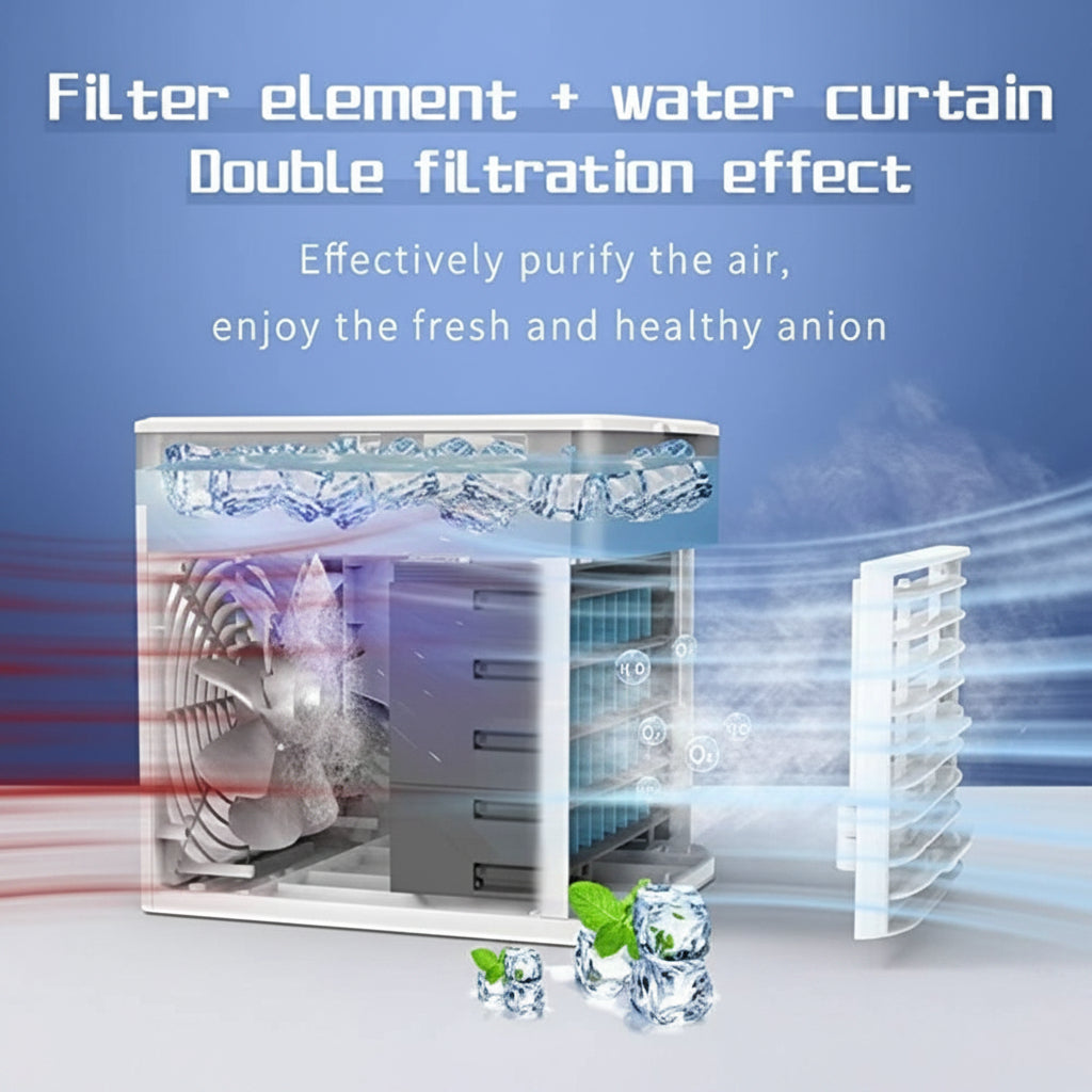 Portable Air Conditioner Water Tank Energy Efficient Unit - Image 3