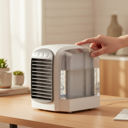 Portable Air Cooler Remote Cooling Fan Mini Oscillating - Image 1