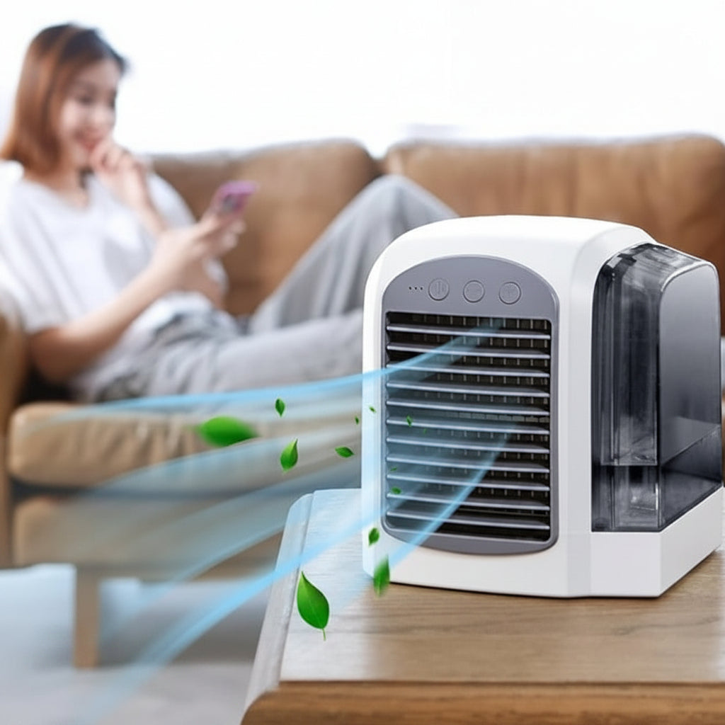 Portable Air Cooler Remote Cooling Fan Mini Oscillating - Image 2