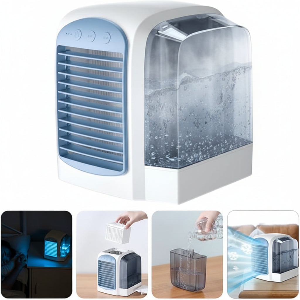 Portable Air Cooler Remote Cooling Fan Mini Oscillating - Image 5