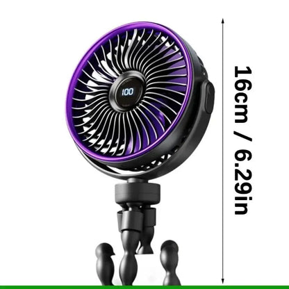 Portable Battery Operated Clip-On Fan Adjustable Foldable - Image 6
