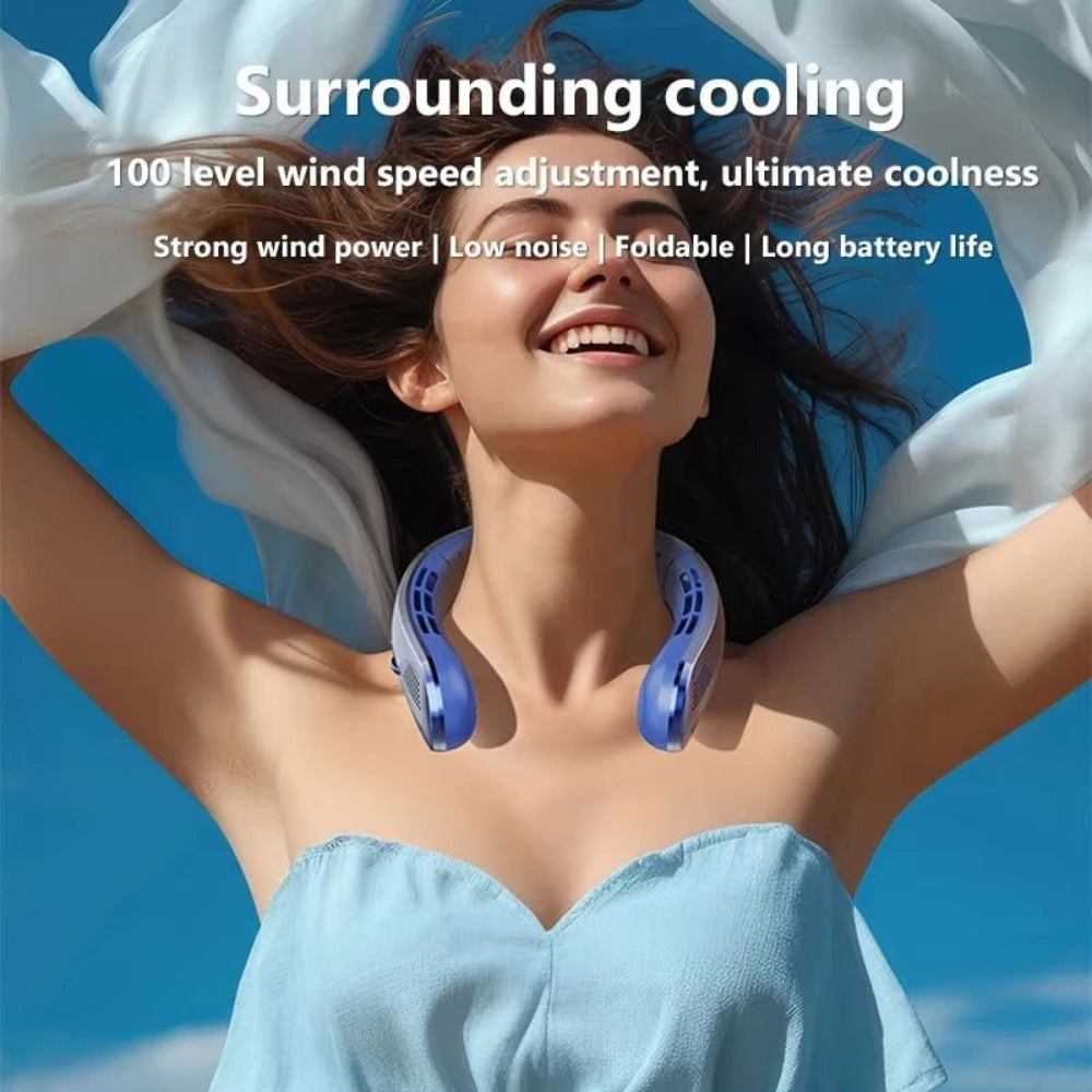 Portable Fan Bladeless Neck Fan Hands-Free Cooling Device - Image 5