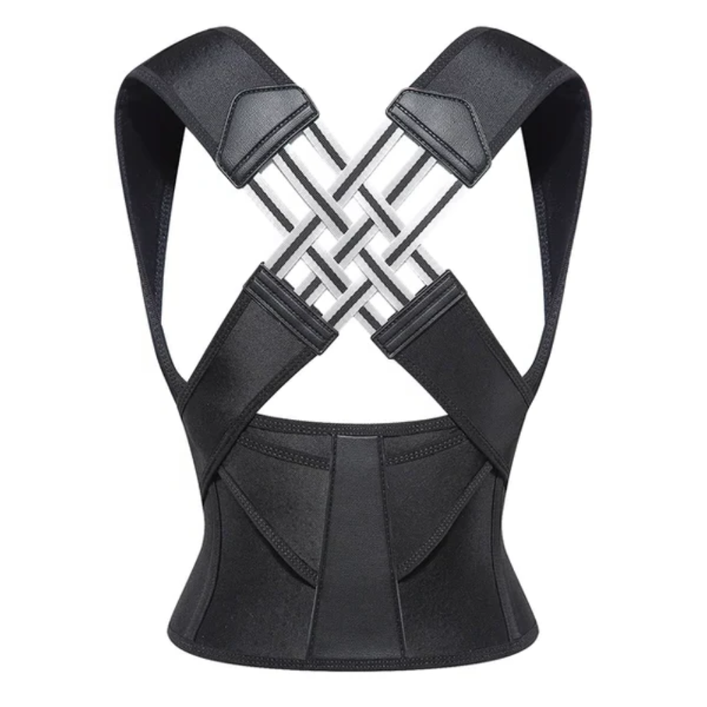 Posture Corrector Adjustable Back Support Elastic Shoulder Brace - Image 1